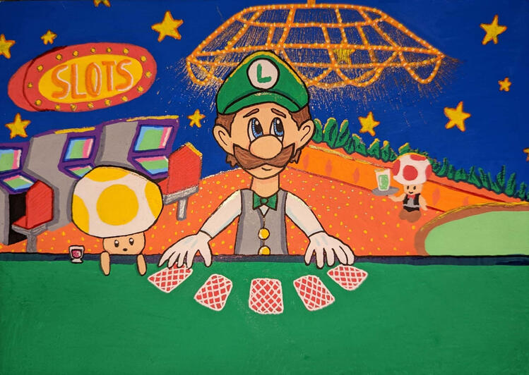 luigi picture poker